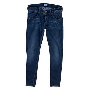 Hudson Women's Collin Flap Skinny Jean Size 28 Med Wash Fading Stretch
